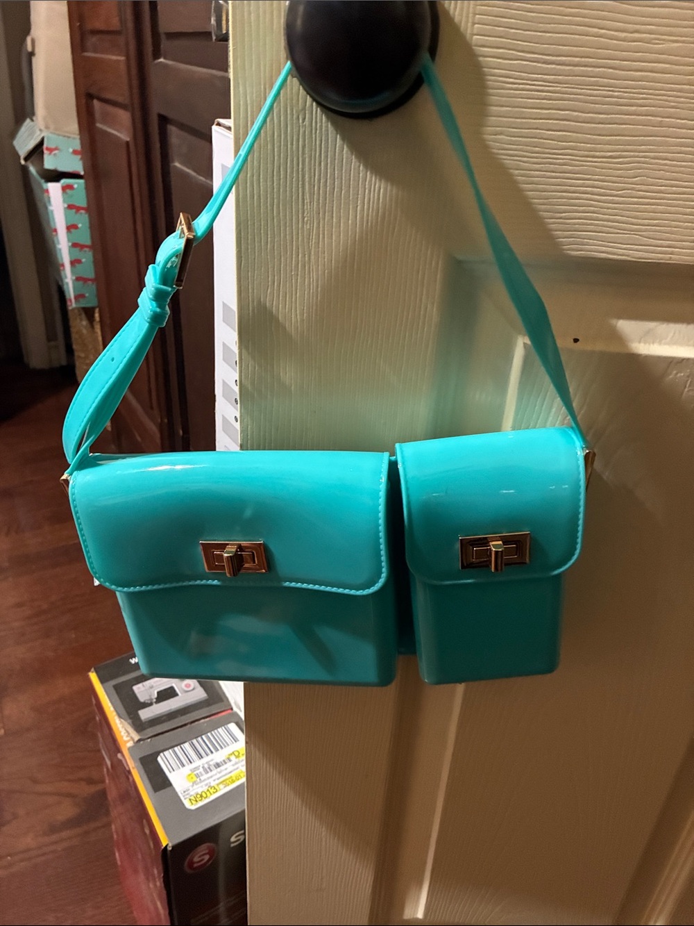 Teal Double-Compartment  Bag - Women